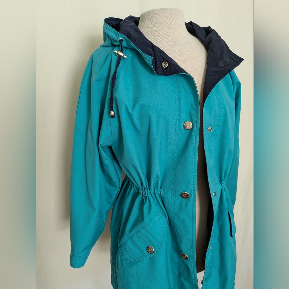 90s Retro Basic Editions Reversible Windbreaker J… - image 1